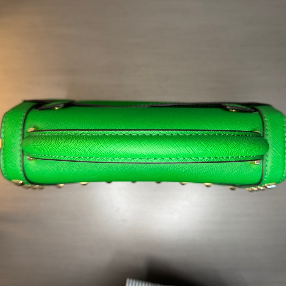 Michael Kors Dillon Studded Messenger Bag in Green Palm - Picture 6 of 16